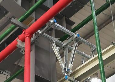 若尔盖该抗震支架的整体式支吊架结构协调性好